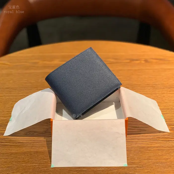 Portefeuille de luxe en cuir véritable avec lettres personnalisées pour hommes et femmes