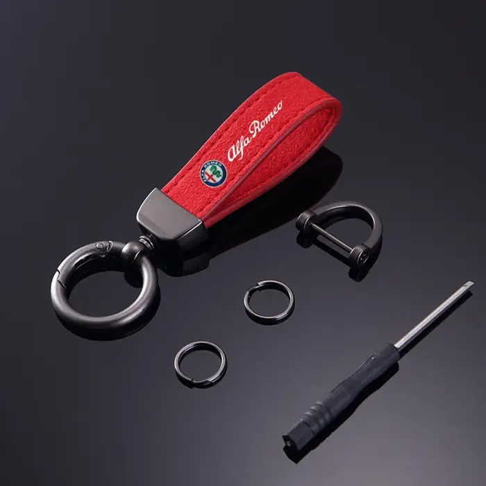Porte-clés de voiture en daim Kaychain