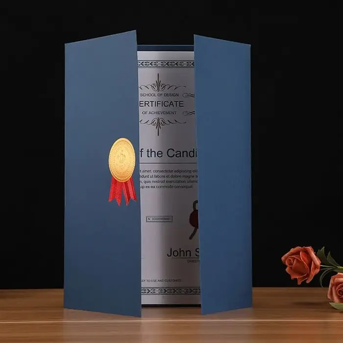 Porte-certificat de remise de diplôme A4