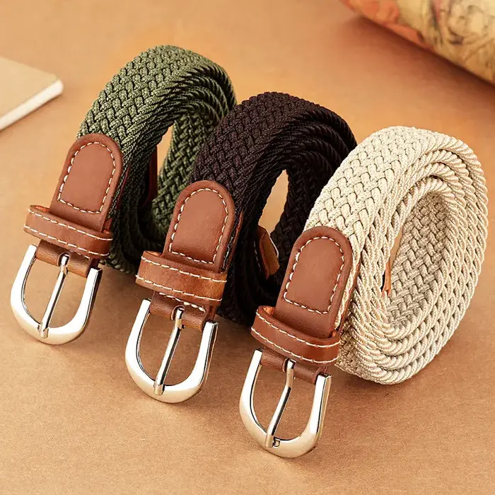 Ceinture élastique et tissée pour femme