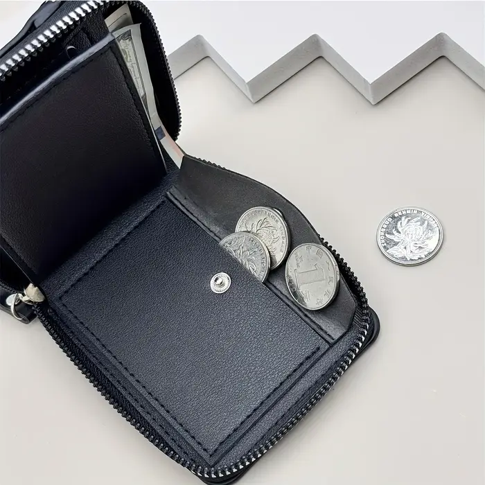 Portefeuille en similicuir de luxe personnalisé pour homme