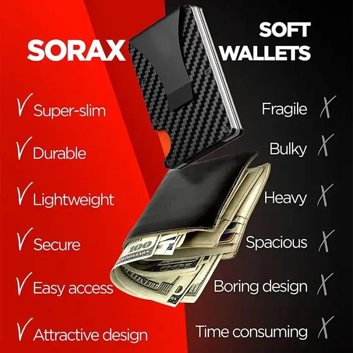 Portefeuille mince minimaliste en Fiber de carbone Carteira pour hommes Cartera Tarjetero Hombre RFID porte-carte de crédit en cachemire de luxe