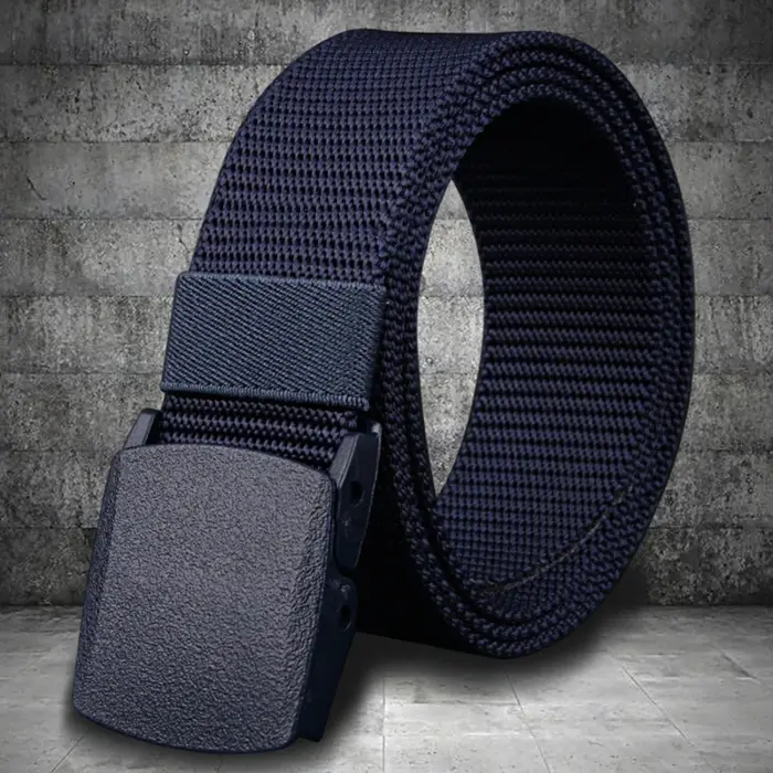 Ceinture pour hommes décontracté léger respirant tactique extérieur boucle automatique entraînement militaire contrôle