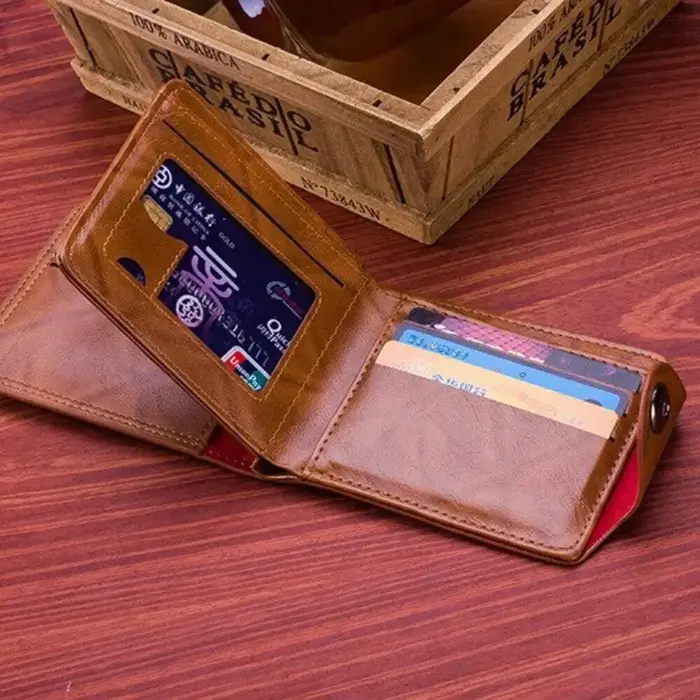 Portefeuilles pour hommes avec 100 dollars américains motif portefeuille homme en cuir