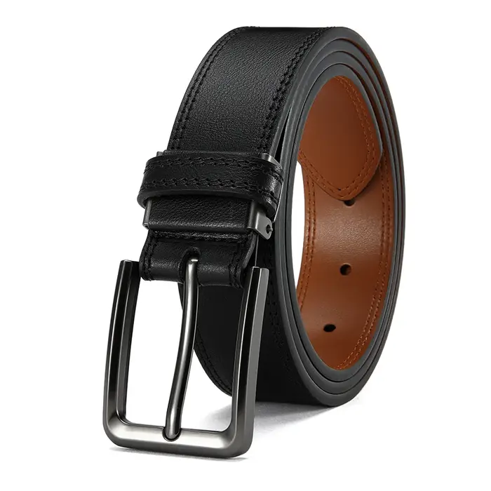 Ceinture en cuir PU pour hommes, à boucle automatique, à la mode, pour les affaires populaires, haut