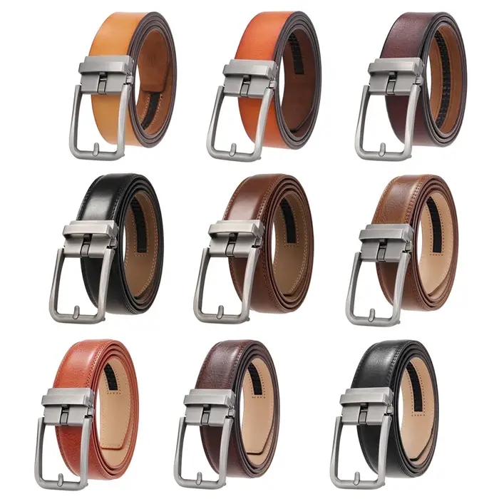 Plyesxale ceintures en cuir véritable pour hommes ceintures pour hommes ceinture de luxe à cliquet avec boucle automatique rétro sangle de taille mâle B1094