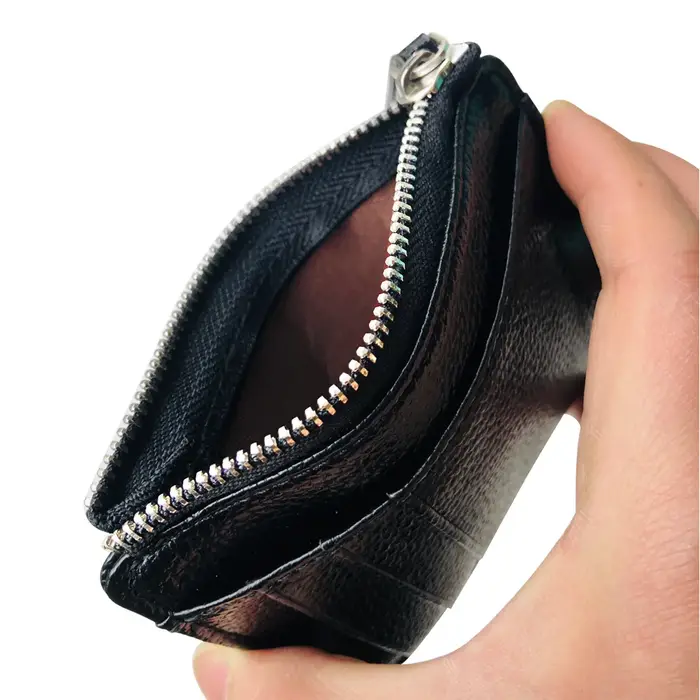 Portefeuille fin en cuir PU pour homme