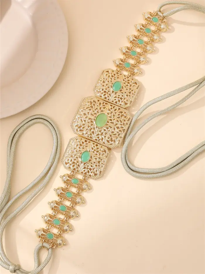 Ceinture caftan marocaine pour femmes avec strass