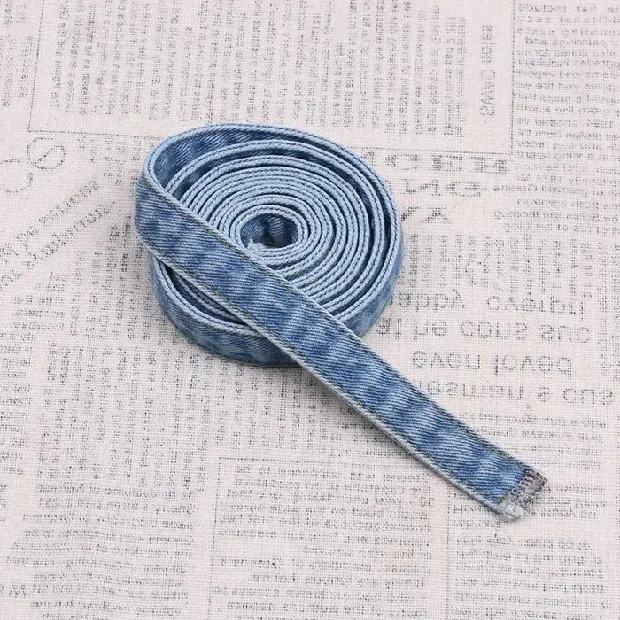 Ceinture en jean délavé bleu pour jeans et salopette avec sangle à boucle