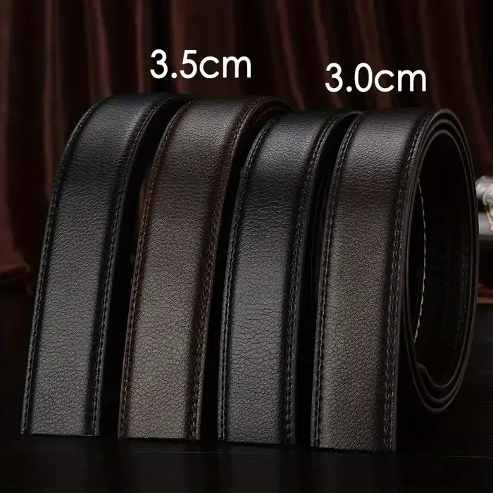 Ceinture d'affaires unisexe en PU pour hommes et femmes