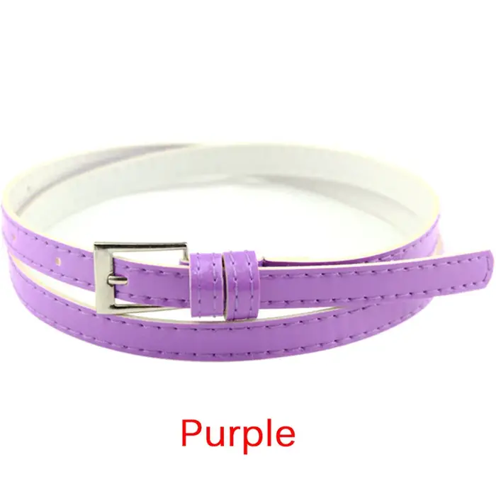 Ceinture fine en cuir pour femme