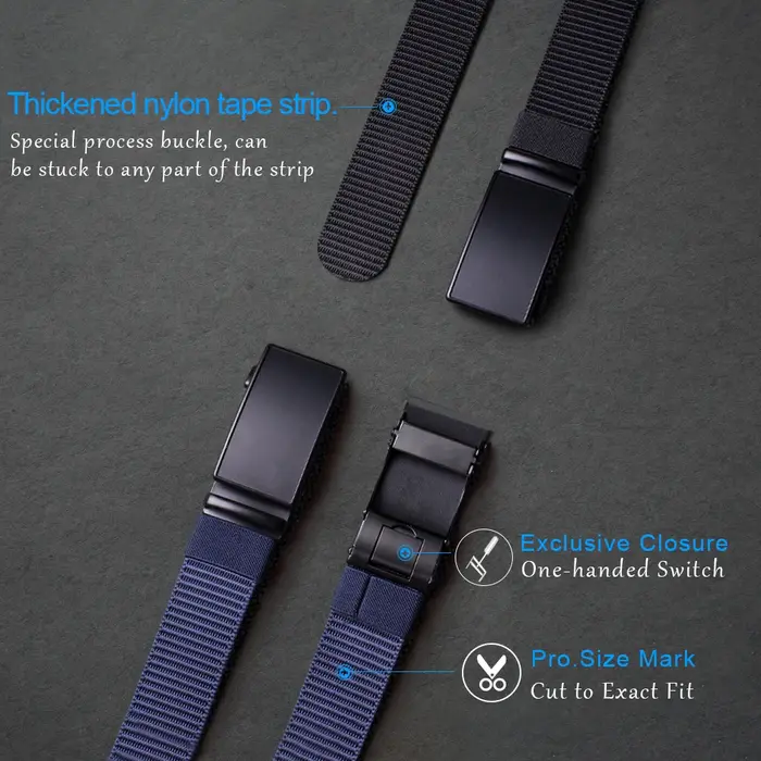 Ceinture en nylon respirant pour hommes et femmes