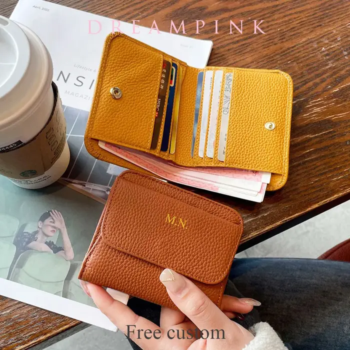 Portefeuilles en cuir véritable pour femmes