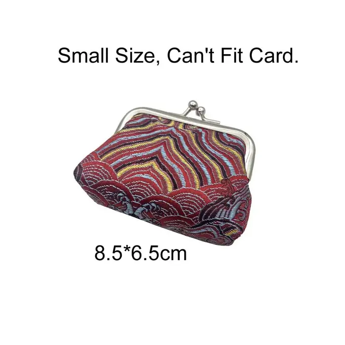 Porte-monnaie brodé vintage pour femme, porte-cartes, loquet créatif, pochette, cadeau de mariage po