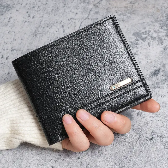 Portefeuille pour homme, portefeuille court tendance pour homme, porte-cartes de crédit et d'identit