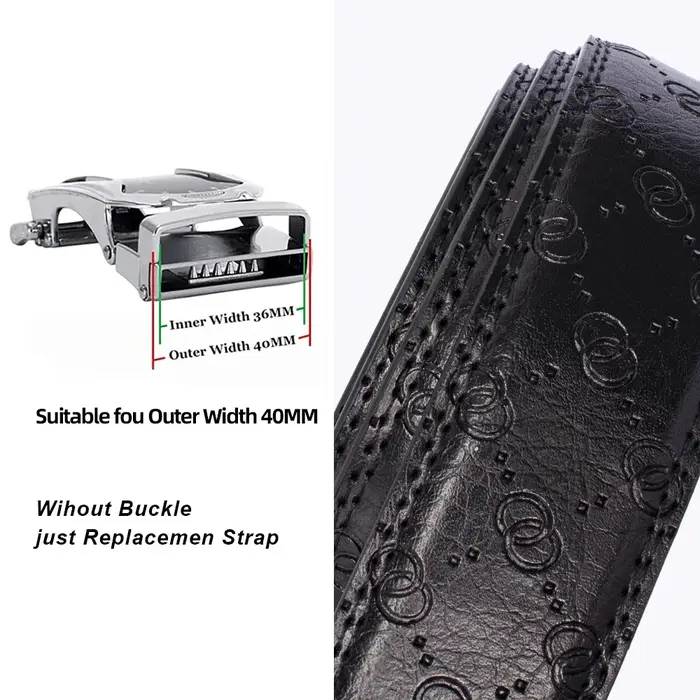 Ceinture de grande taille sans boucle pour boucle automatique