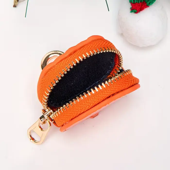 Mini porte-monnaie vintage à imprimé Père Noël