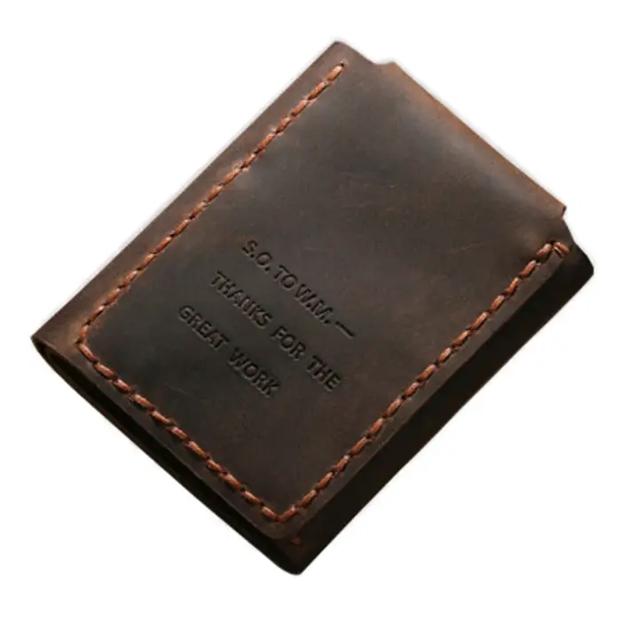 Walter Mitty, portefeuille en cuir véritable pour hommes