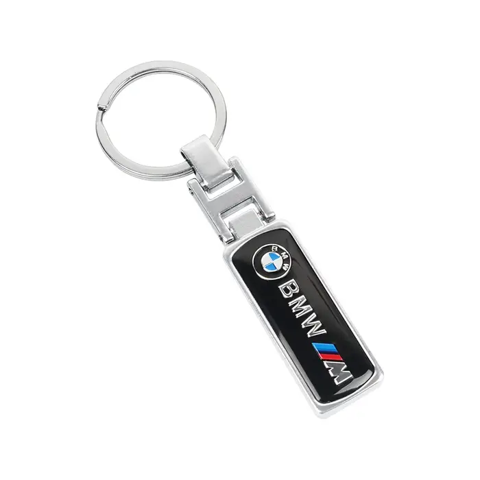 Porte-clés en alliage pour voiture BMW, pendentif en caoutchouc, accessoires pour BMW M E46 E90 E60