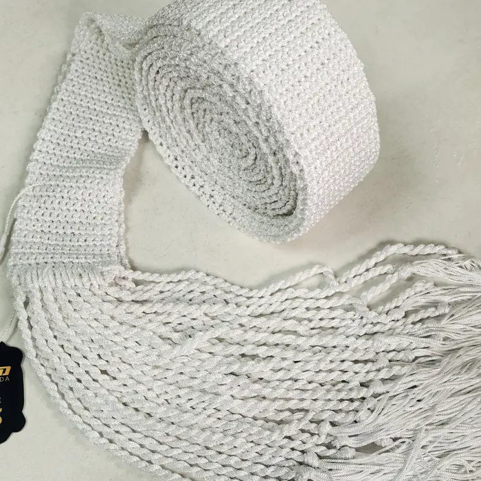 Ceinture blanche faite à la main, prix de gros d'usine