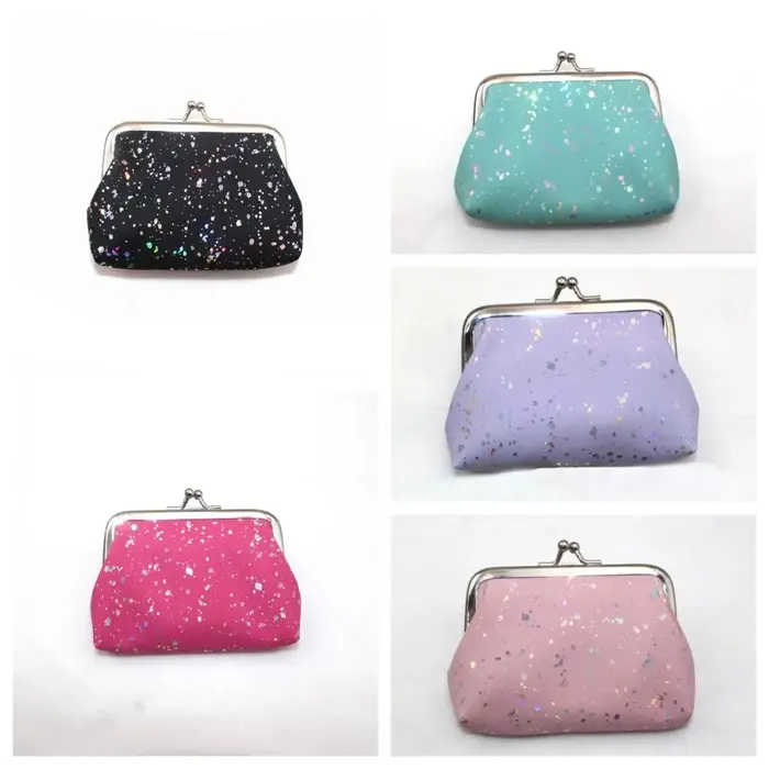 Porte-cartes portable, porte-monnaie brillant