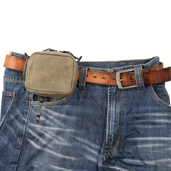 Pochette de ceinture pour hommes et femmes, pochette EDC à fermeture éclair YKK, sac de ceinture, sa