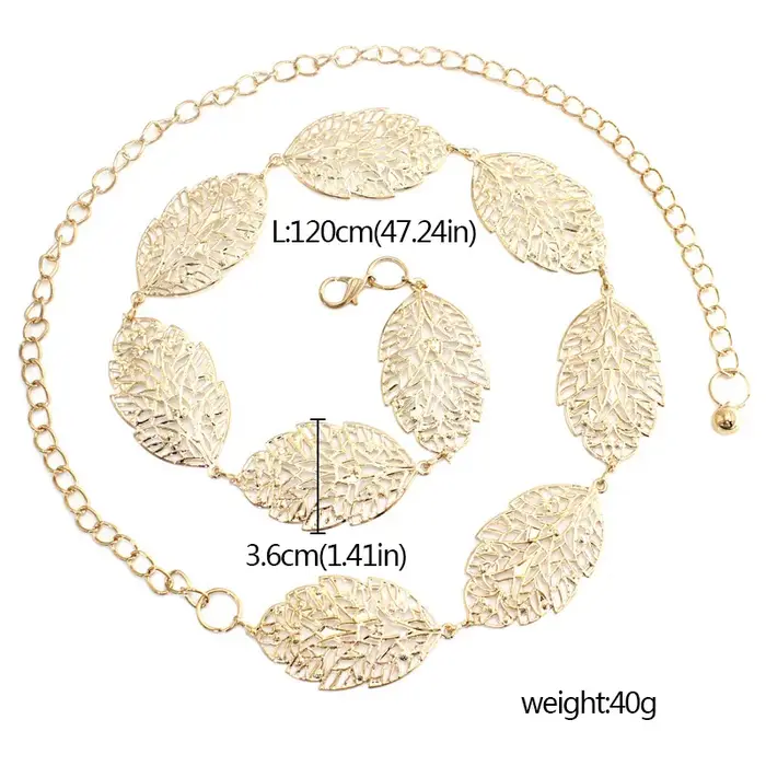Ceinture Ajourée en Forme de Cuir oral elu pour Femme