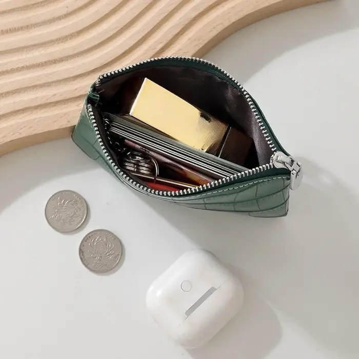 Porte-monnaie en cuir PU pour femmes
