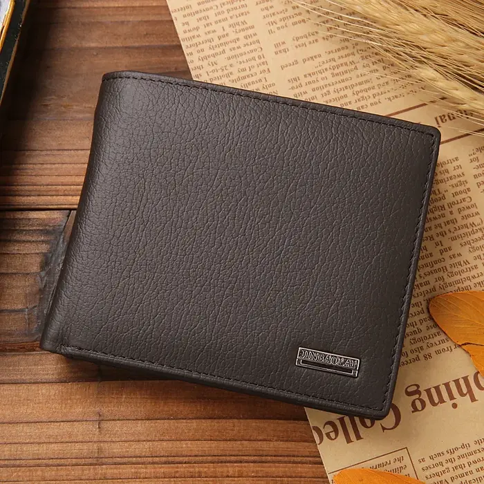 100% en cuir véritable hommes portefeuilles produit Premium