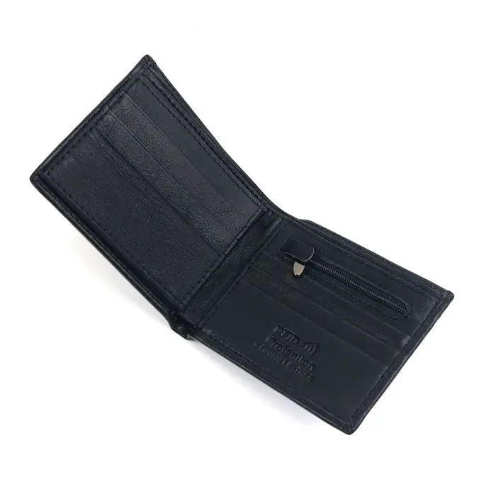 Nom personnalisé, portefeuille pour hommes 100% peau de vache de première qualité