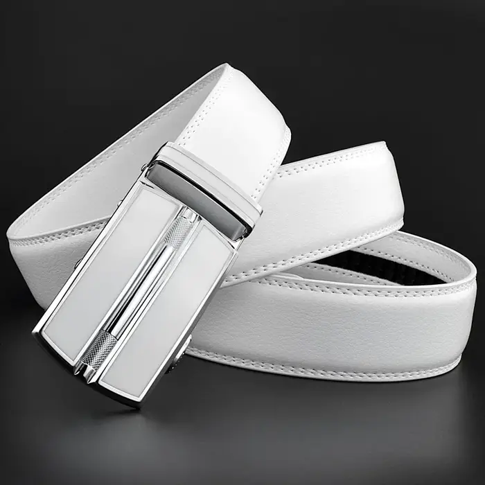 Ceinture en cuir véritable unisexe pour hommes et femmes