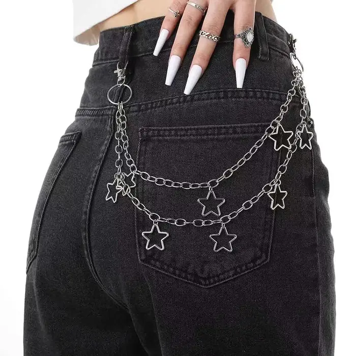 Chaîne de taille Double couche étoile pour hommes