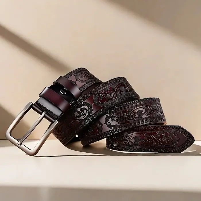 Ceinture en cuir véritable pour hommes et femmes