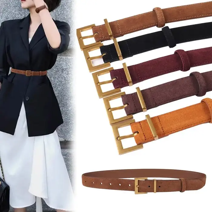 Ceinture en jean simple pour dames, ceinture décorative pour robes et jeans, accessoires vestisens, créateur de luxe, mode, 100cm