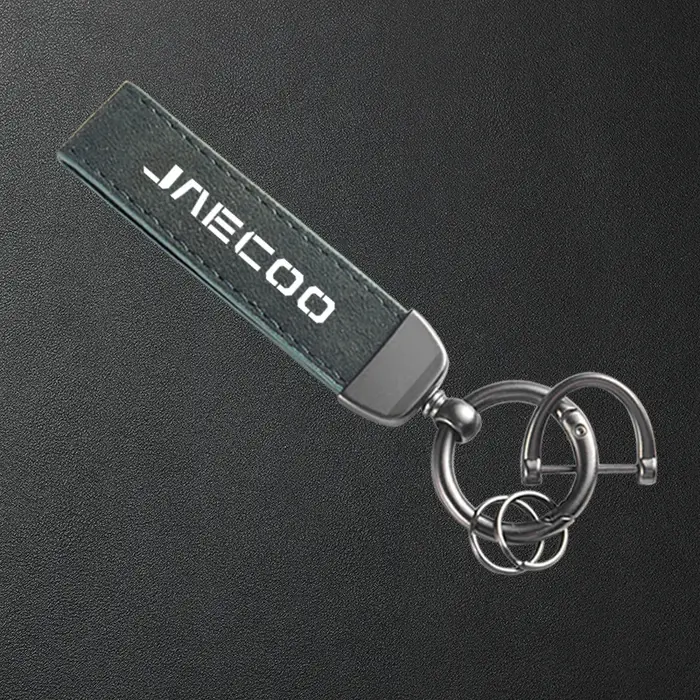 Porte-clés en cuir suédé de haute qualité pour voiture CHERY JAECOO J7 PHEV