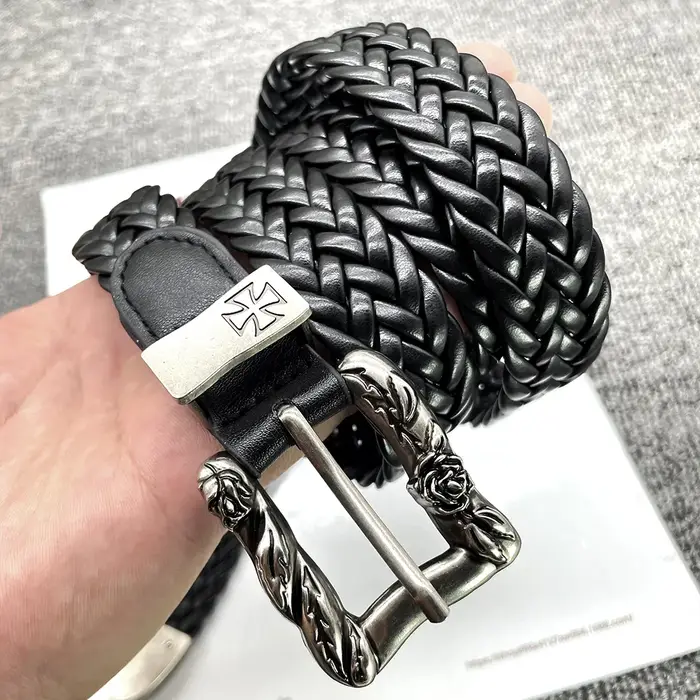 Ceinture tressée punk de haute qualité