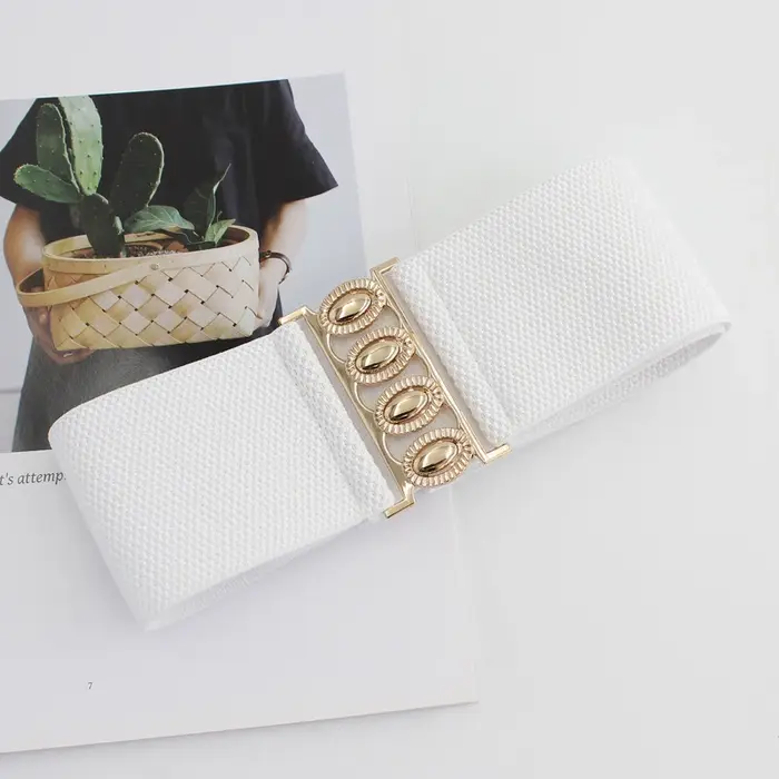 Ceinture large élastique pour femme