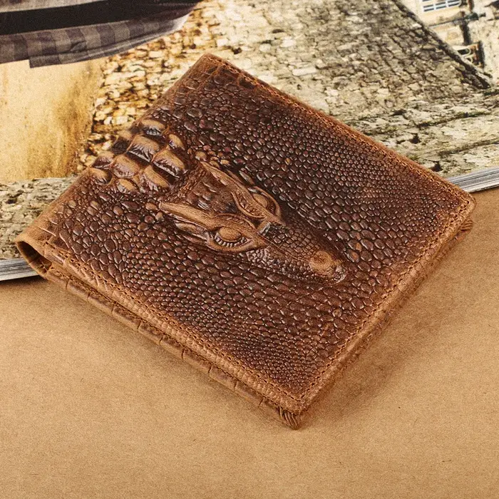 Ruil – portefeuille rétro en cuir de vache véritable pour homme