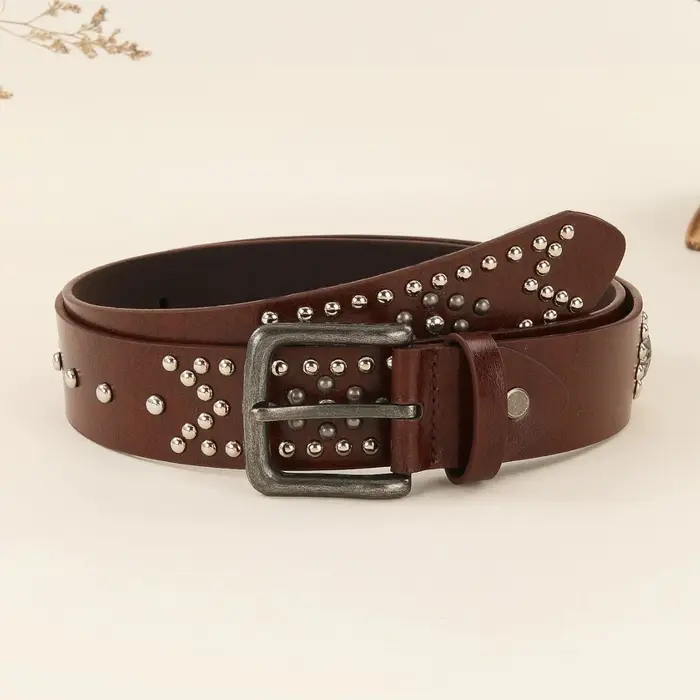 Ceinture à rivets style punk vintage