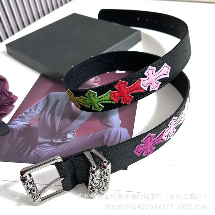 Ceinture en fourrure de Style américain pour Denim, Vigne croisée rétro Y2K, unisexe, décontracté, S