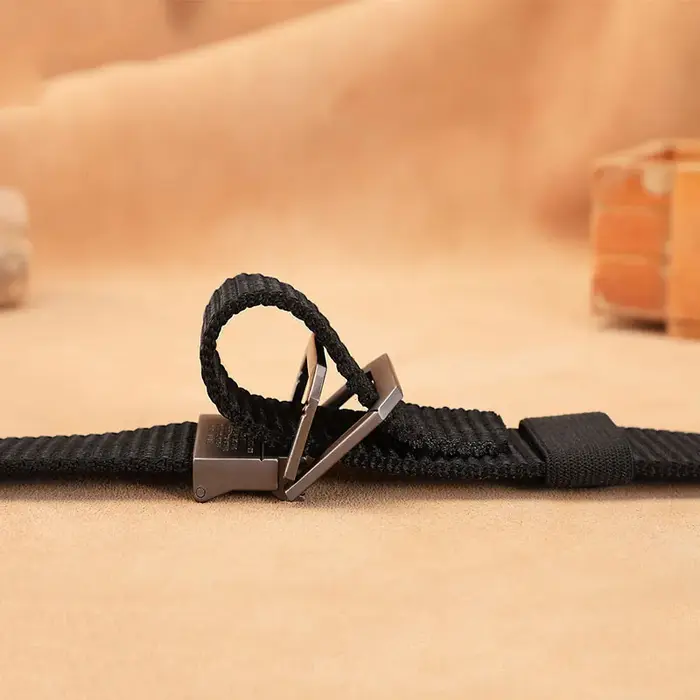 Hommes ceinture en Nylon sangle tissu tactique armée toile décontracté mode luxe concepteur jean