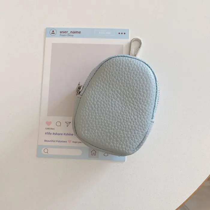 Mini porte-monnaie en cuir PU pour femmes