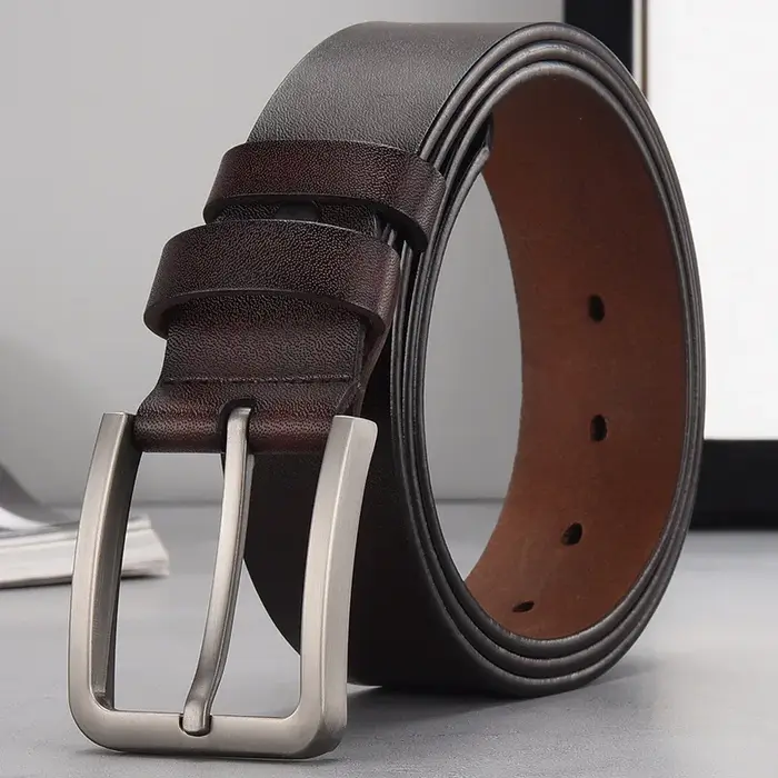 Ceinture pour homme en cuir véritable