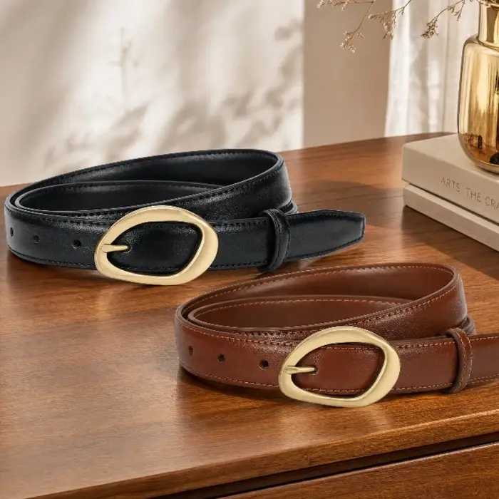 Nouvelle ceinture pour femme à boucle ardillon