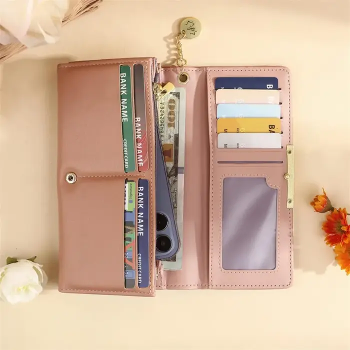 Portefeuille personnalisé pour femme avec photo et texte