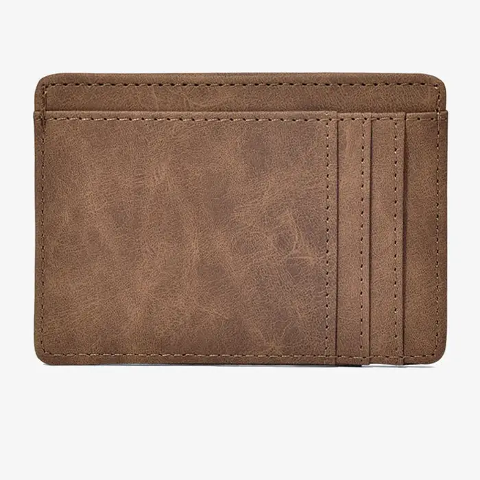 Hommes portefeuille mince porte-carte de crédit affaires mâle Portable Mini sac à main de voyage pour homme