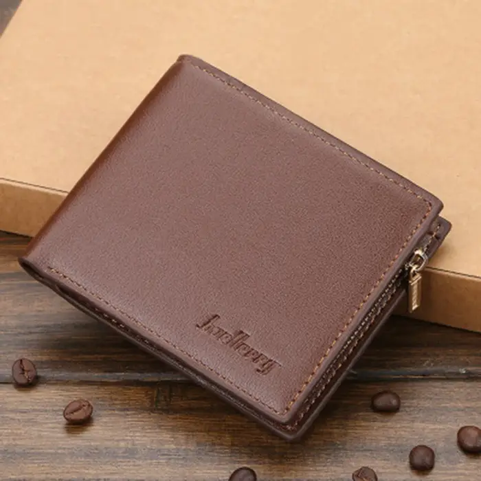 Portefeuille d'affaires personnalisé pour hommes, court, Ultra-fin, à la mode, pliable, personnalité