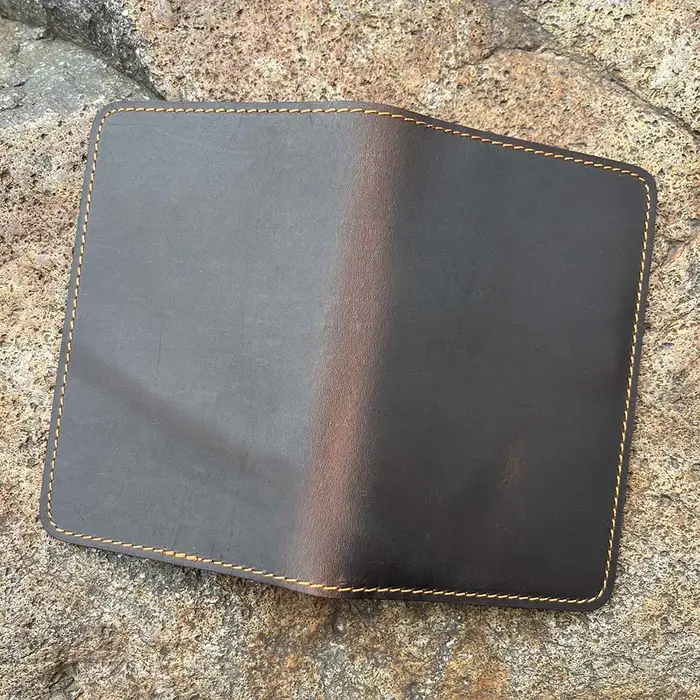 Porte-monnaie personnalisé en cuir véritable pour hommes