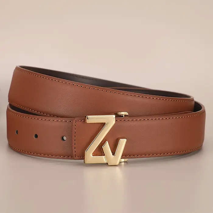 Nouvelle ceinture en cuir large de 34mm pour femmes