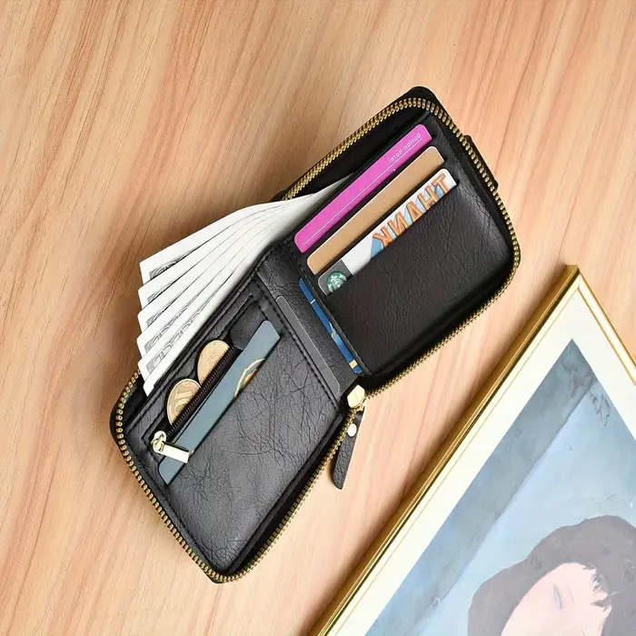 Portefeuille vintage pour hommes en cuir PU avec nom personnalisé avec cadeaux parfaits personnalisés pour les garçons